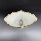 Wedding vase, white porcelain of paris, gold decoration, gilded, flowers, decoration