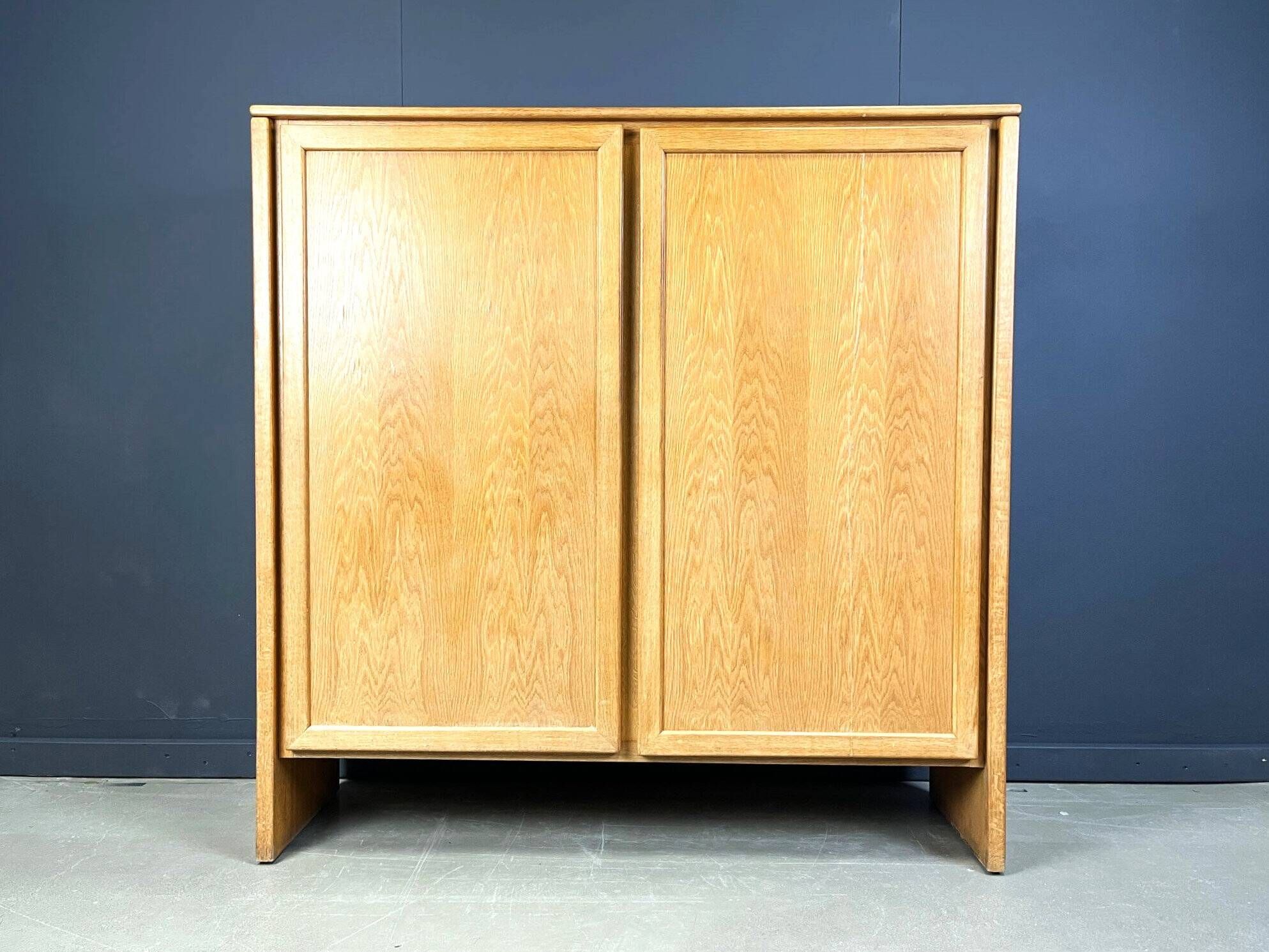 Vintage Belgian oak cabinet, 1970s