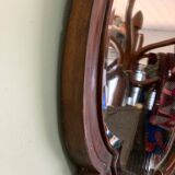 Old mahogany mirror, beveled glass, 43x40cm