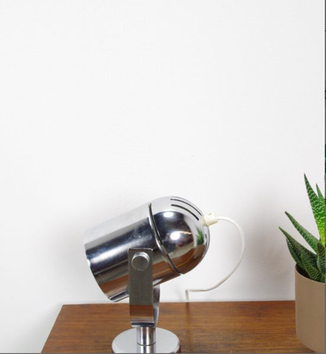 Vintage chrome wall lamp