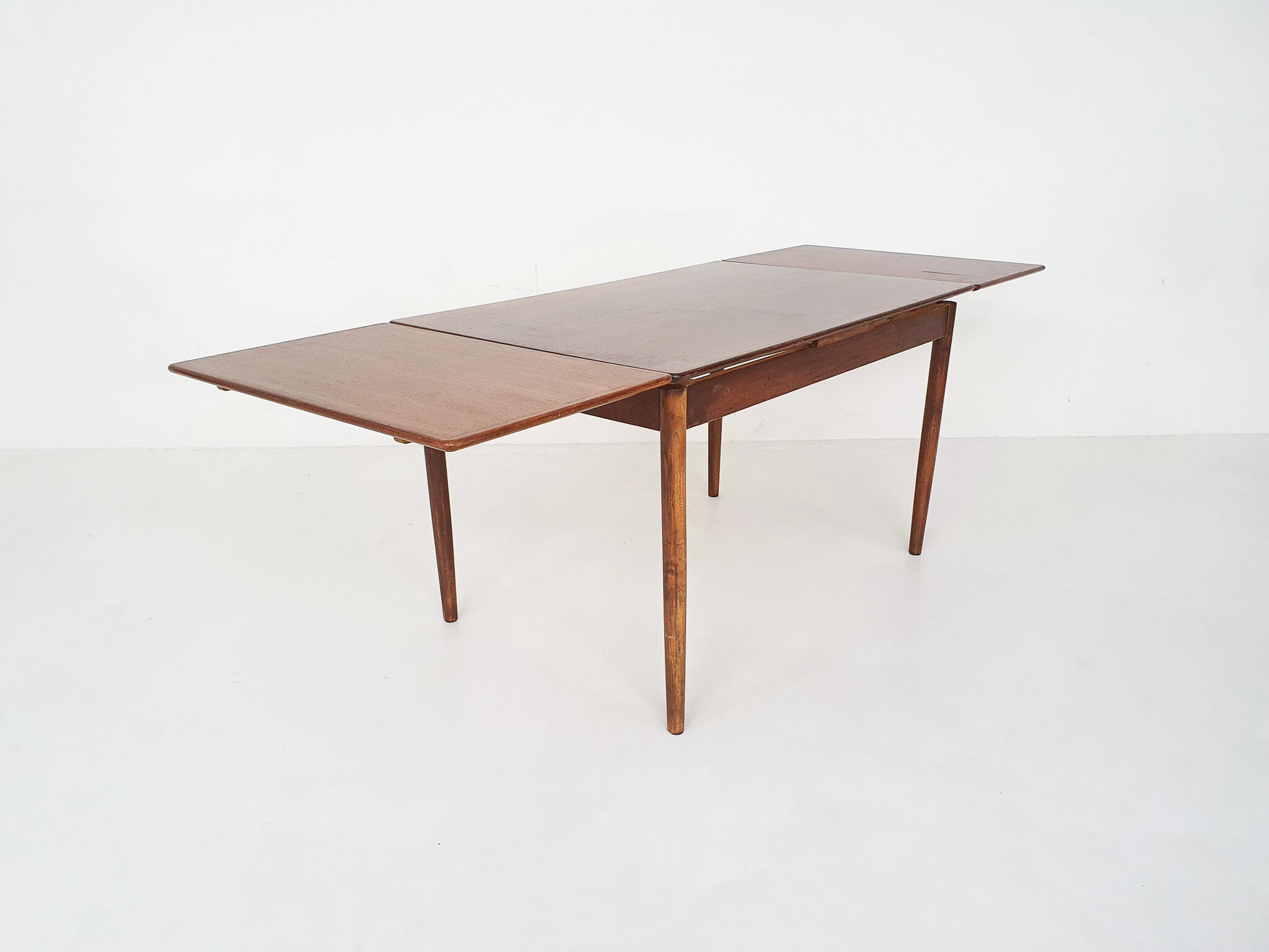 Mid-century teak extendable dining table, 1950's