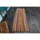 1970s Vintage Turkish Oushak Handmade Wool Cotton Orange Runner Rug  77x216