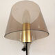 Wall lamp plexi and brass design 60s - 70s