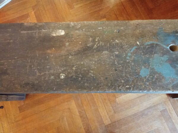 Ancien établi de menuisier meuble de métier