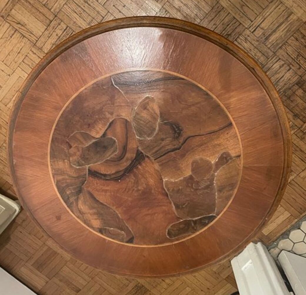 Coffee table inlay style Louis XV BOIS massi