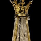 Lustre Montgolfière en bronze doré De Style Louis XVI d’époque Napoléon III