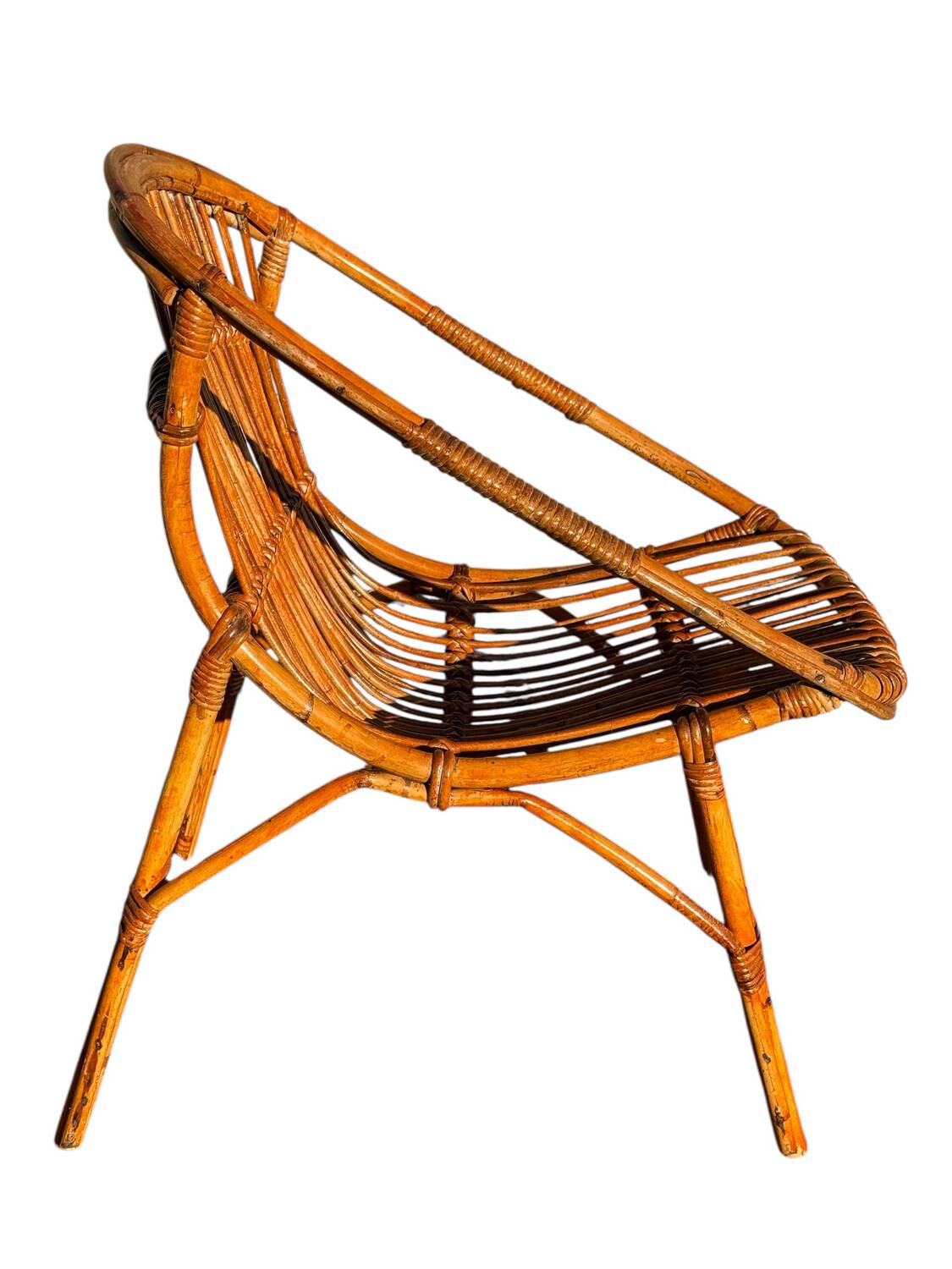 1960s Rattan Armchairs from France