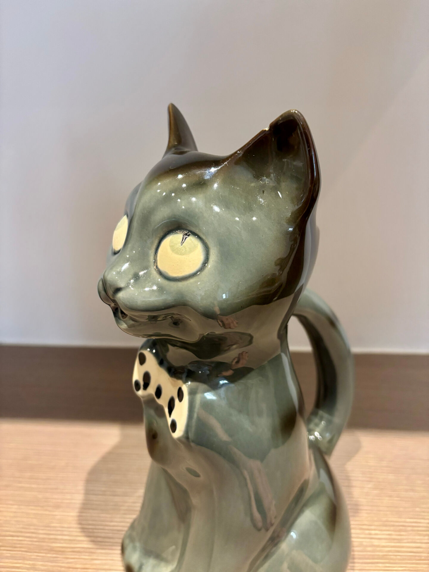 Old ceramic cat jug