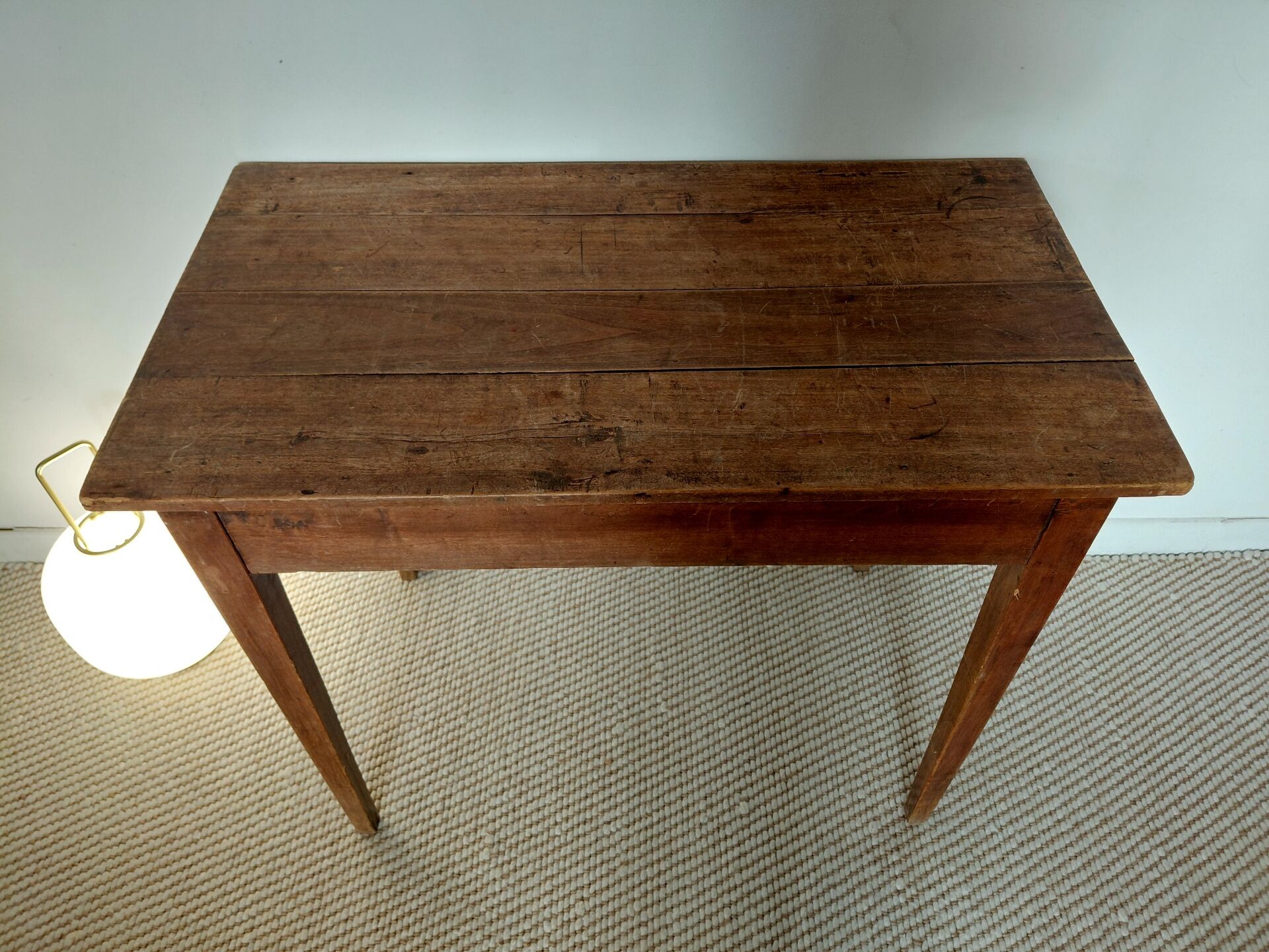 Compact desk in vintage cherry wood
