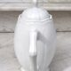 Worked white porcelain coffee maker