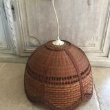 Vintage rattan pendant lamp 38cm