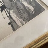 Engraving by Bo Rydstern, 1980s, under glass