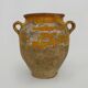 Magnificent glazed yellow confit pot, south-west of France. 19th century.