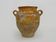 Magnificent glazed yellow confit pot, south-west of France. 19th century.