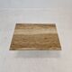 Italian coffee or side table in travertine, 1980s