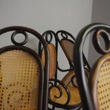 Chairs in bent beech and vienna straw, 1980