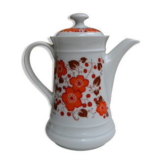 Cafetière années 70 fleurs Bavaria