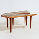 Teak and ceramic coffee table by Britt Sallingboe, Set of 2