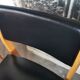 Set of 4 chairs scandinavian style wood and skaï black