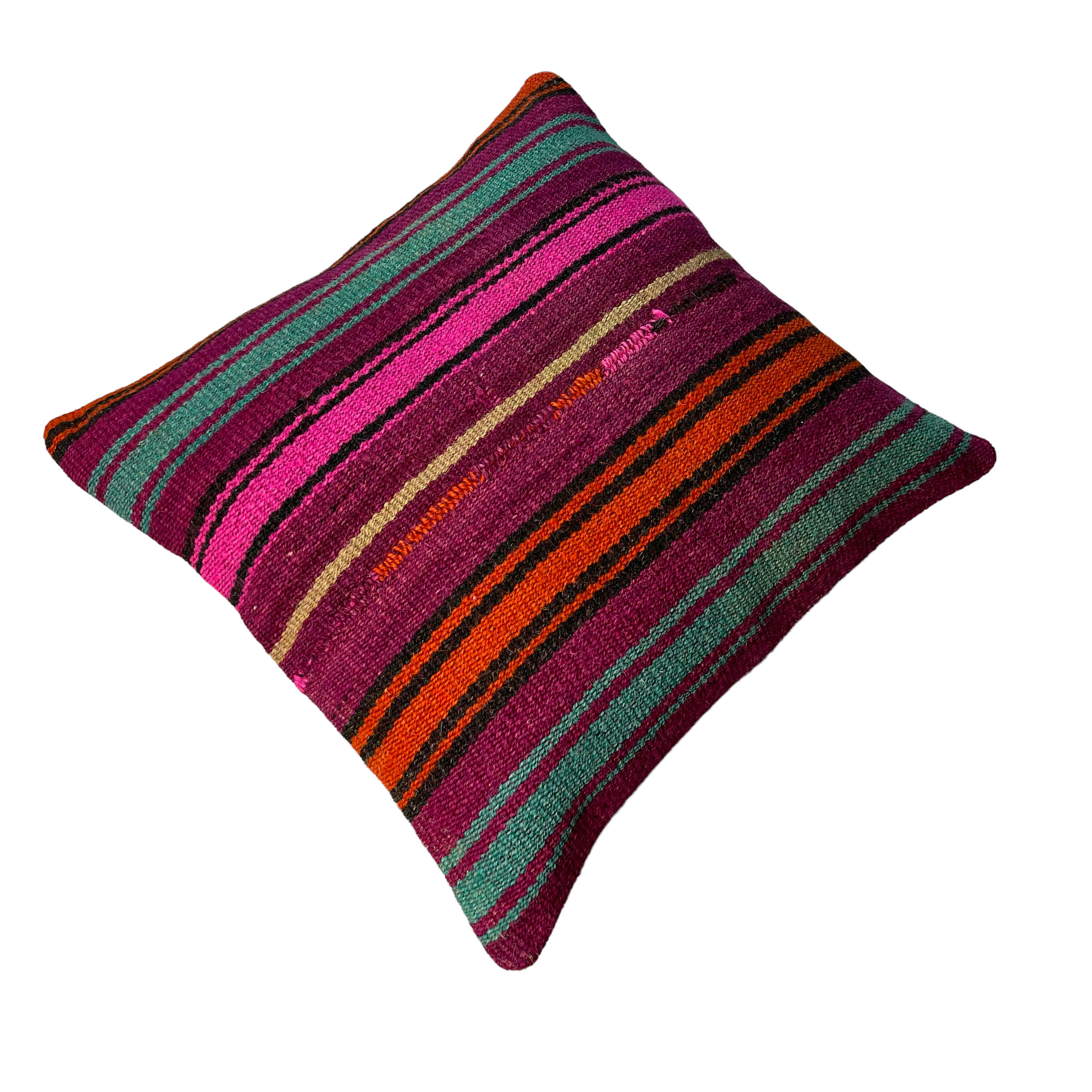 Housse de coussin kilim turc vintage 40 x 40 cm