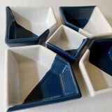 Hand-painted ceramic serving tray or aperitif platter