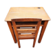 School desk with varnished chair