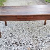 Farmhouse table in oak spindle legs nineteenth century