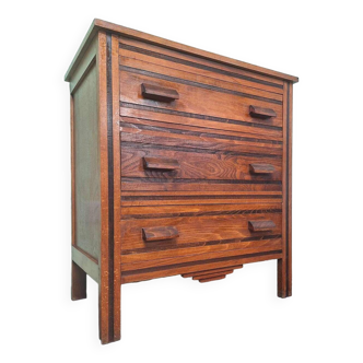 Vintage chest of drawers, old art deco furniture