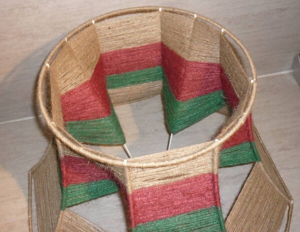 Abat-jour tressé en jute de 60 cm de ø