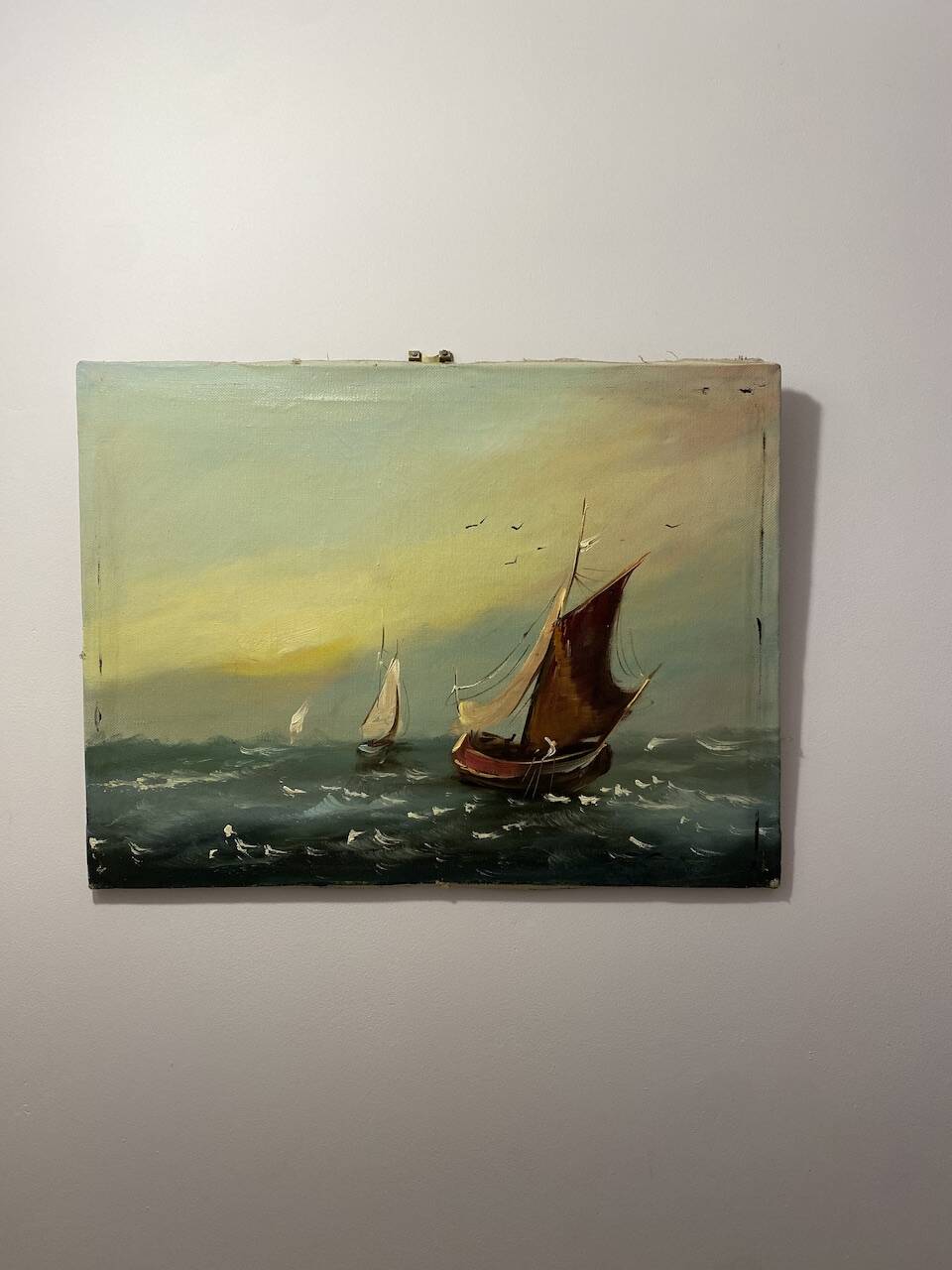 Old painting, Navy, signed, 60s/70s