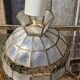 Suspension vintage en nacre et laiton