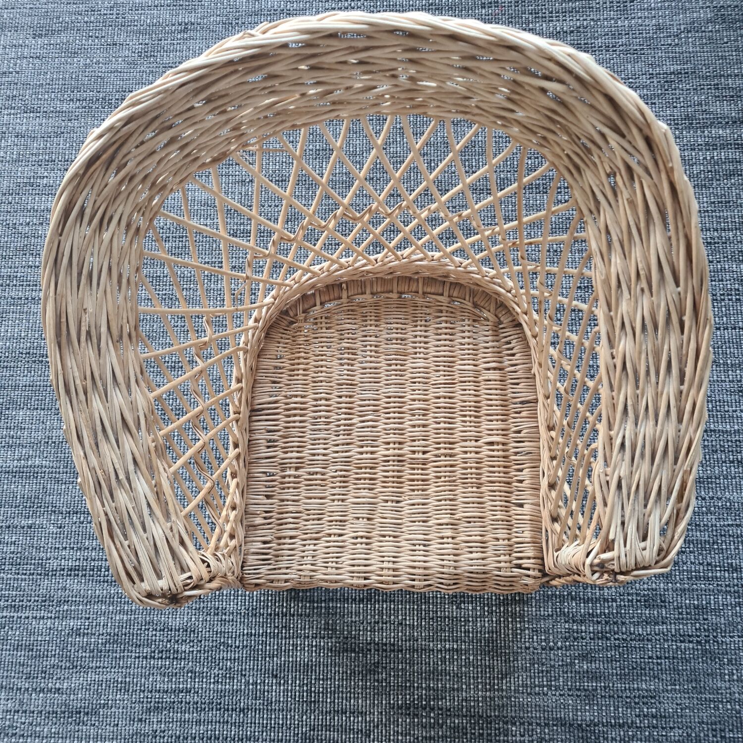 Rattan armchair with cushion