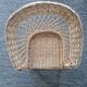 Rattan armchair with cushion