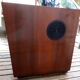 Tv in wood and glass