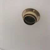 Pair of opaline pendant lights