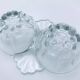 1960s Salt / Pepper Shaker Scallop Shell Molded Glass