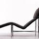 Leather chaises lougues by Tord Björklund for Ikea, 1980s
