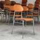 Lot of 24 chairs school chairs industrial style ex Czechoslovakia 1950