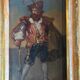 Pair of portraits of Italian bandits, oil on panels, gilded frames, circa 1880.
