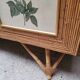Vintage 1960s split bamboo and rattan wardrobe