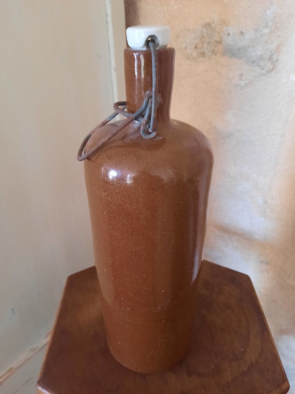 Antique stoneware bottle