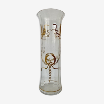 Vase verre soufflé XIXème siècle