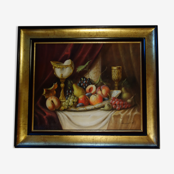 Table still life with fruits