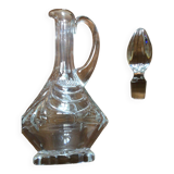 Carafe à décanter cristal véritable taillé main Chenonceaux