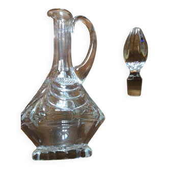 Carafe à décanter cristal véritable taillé main Chenonceaux