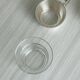 Paire de tasses en métal blanc léger