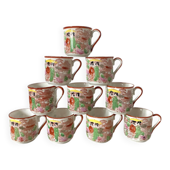 Porcelain coffee cups, Japan