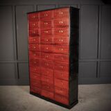 French Mahogany Lockers / Filing Cabinet