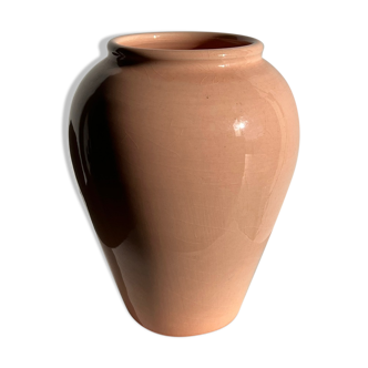 Light pink glazed ceramic vase H:22cm