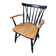 Scandinavian chair in wood and navy blue